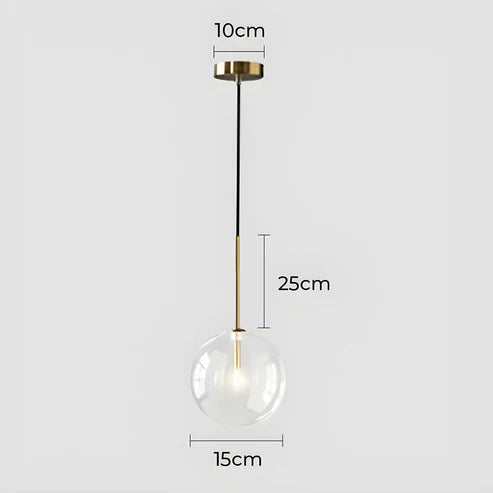 Gilda™ | Pendelleuchte aus Klarglas