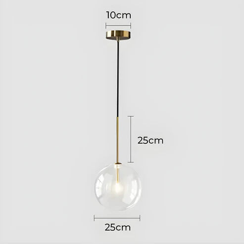 Gilda™ | Pendelleuchte aus Klarglas