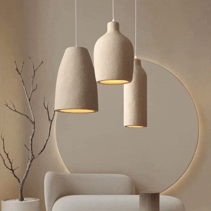 Volare™ | Geometrische Pendelleuchte in Creme