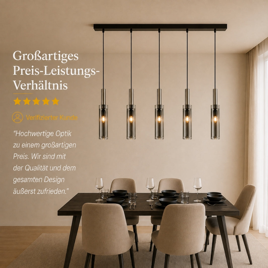 Corvina | Pendelleuchte aus Kristallglas