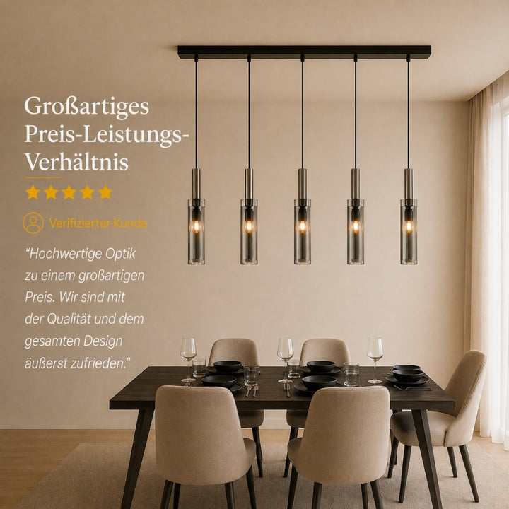 Corvina | Pendelleuchte aus Kristallglas