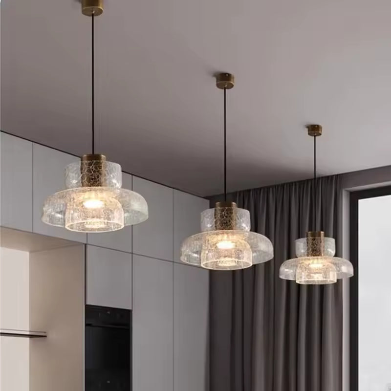 Finnley™ | Messing-Glas-Warmpendelleuchte