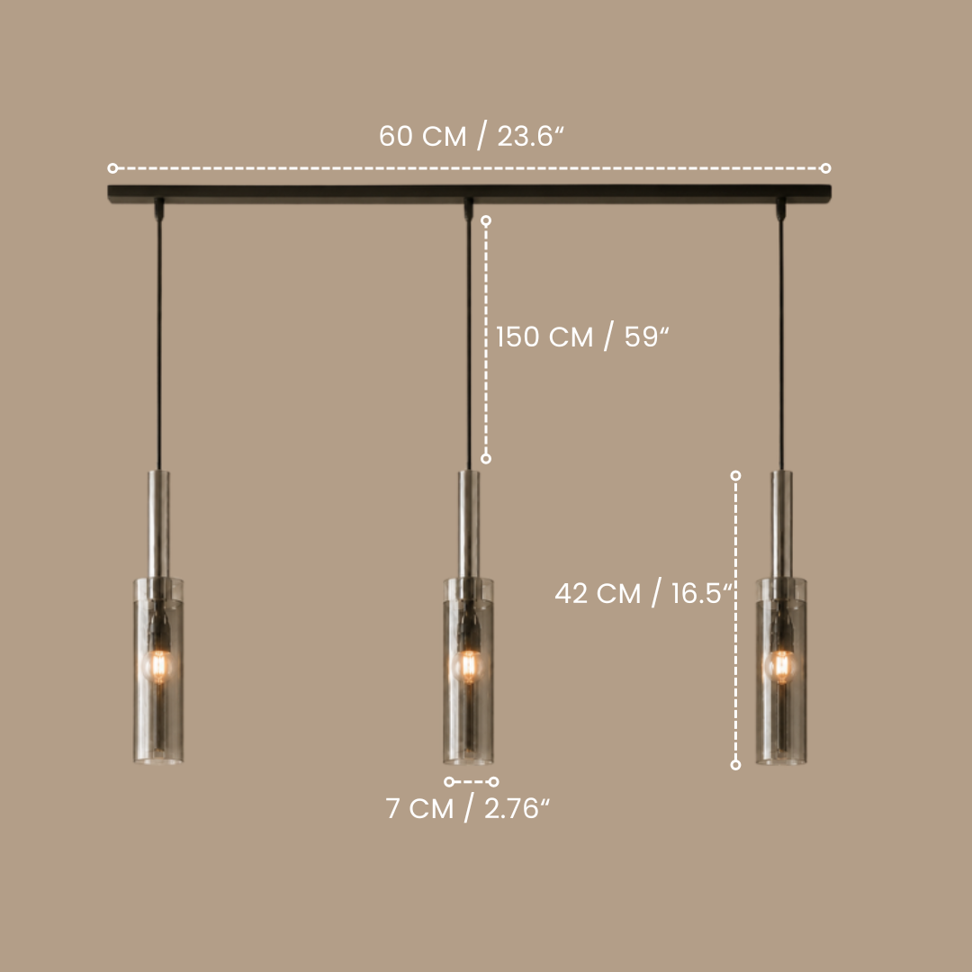 Corvina | Pendelleuchte aus Kristallglas