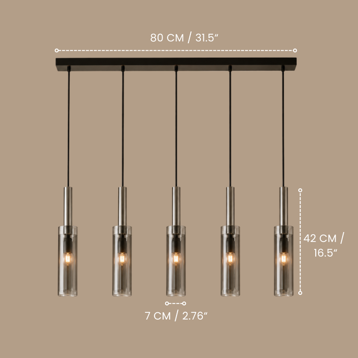 Corvina | Pendelleuchte aus Kristallglas