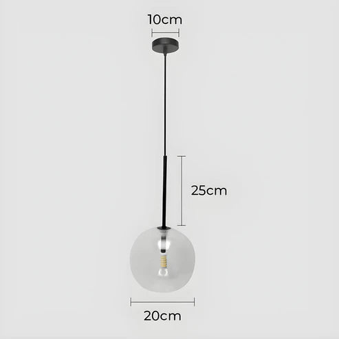 Gilda™ | Pendelleuchte aus Klarglas