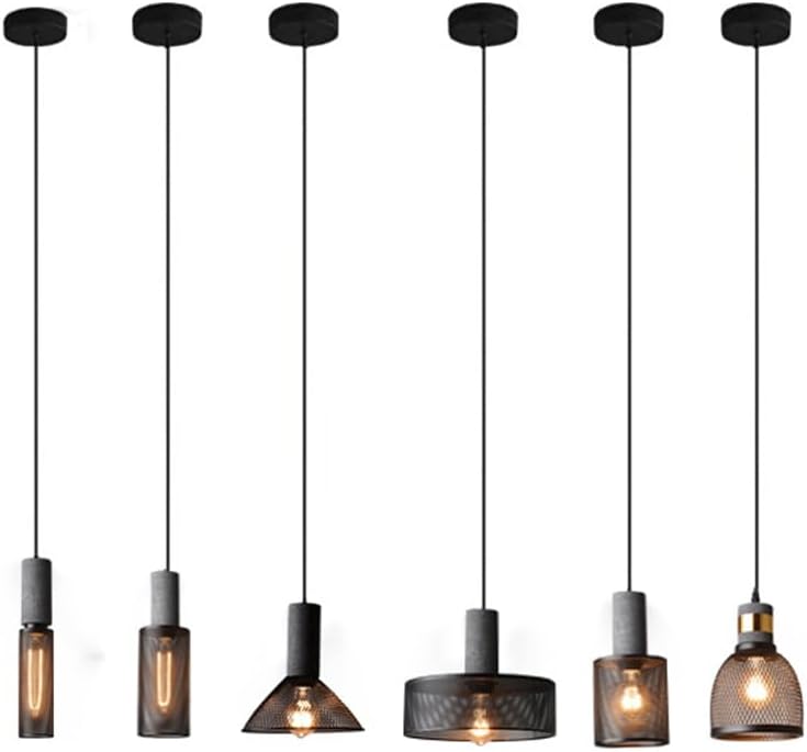 Soluvia™ | Industrielles Zement-Pendelleuchten-Set