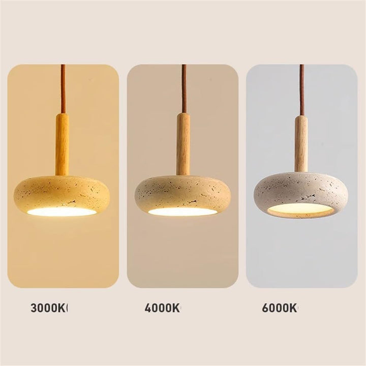 Wyla™ | LED-Anhänger aus Naturstein