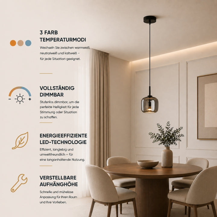 Calista | Glas Pendelleuchte