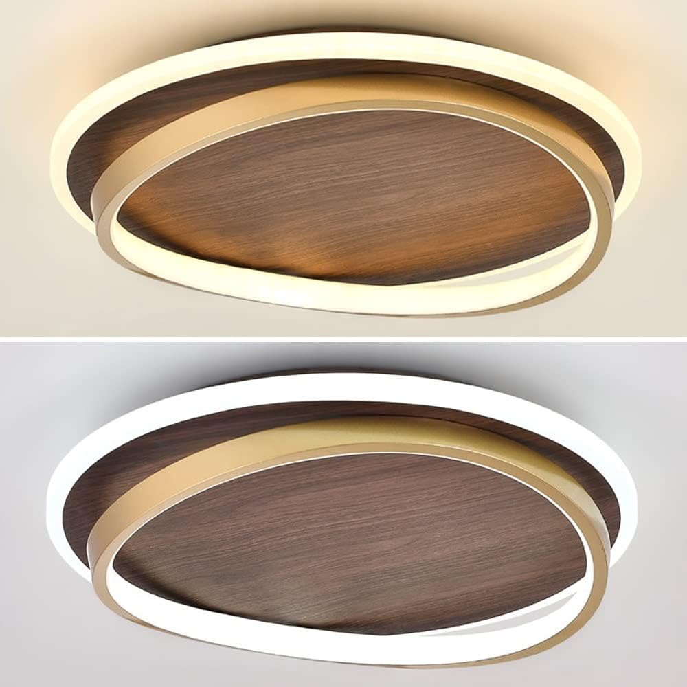 Kaia™ | Walnuss LED-Deckenleuchte