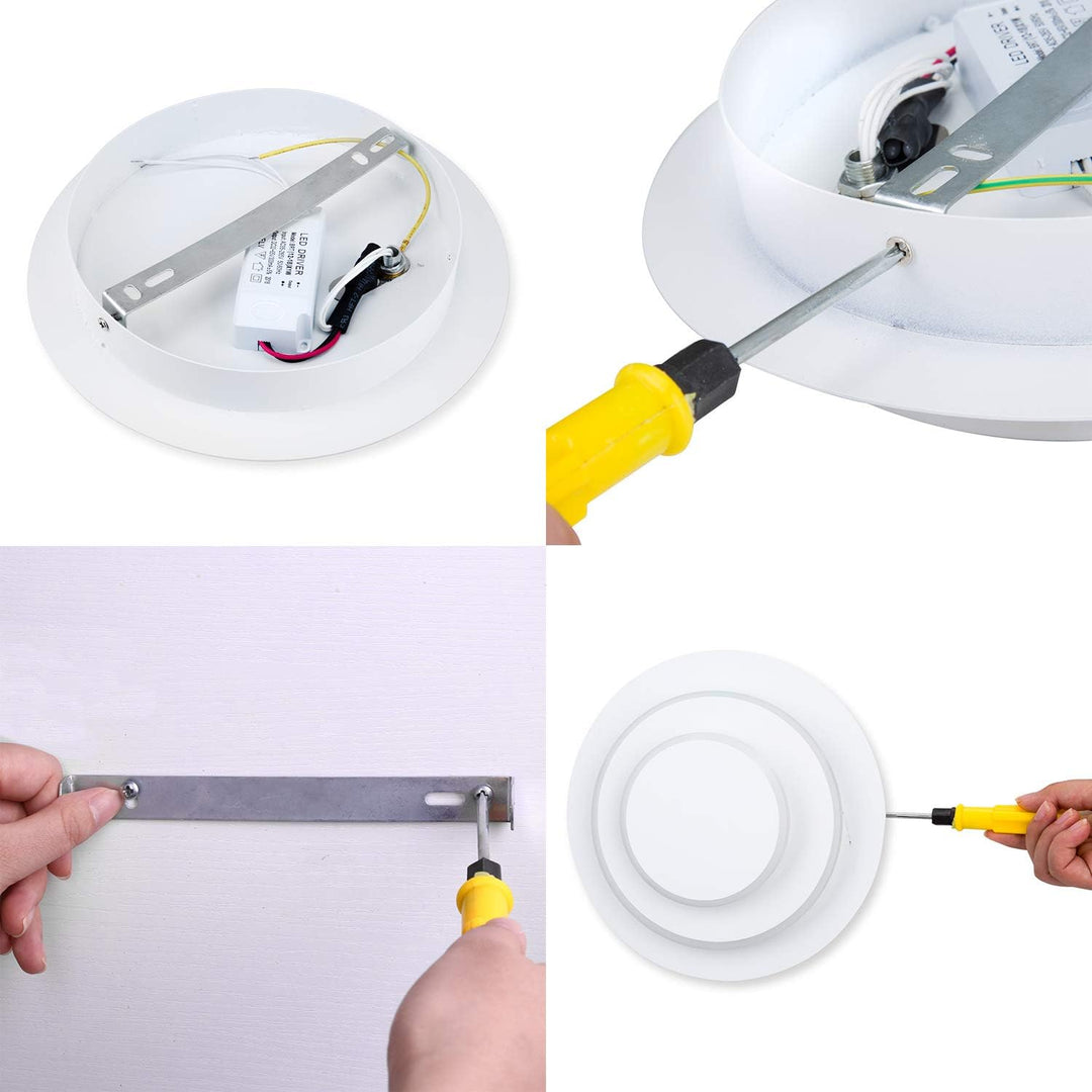 Blaze™ | 3 Runde Wandlampe