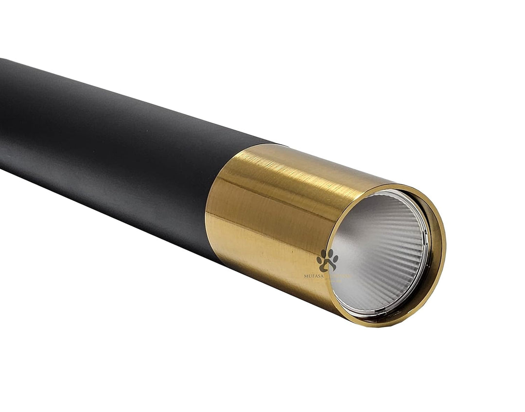 Yvida™ | Black Brass Tube Pendelleuchte