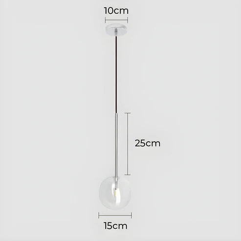 Gilda™ | Pendelleuchte aus Klarglas
