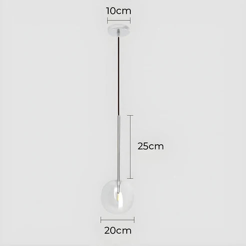 Gilda™ | Pendelleuchte aus Klarglas