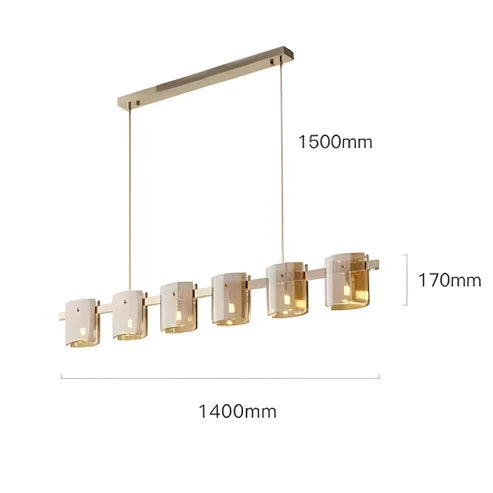 Tyro™ | Smoky Glass Modern Chandelier
