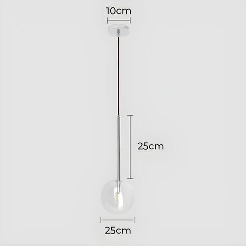 Gilda™ | Pendelleuchte aus Klarglas