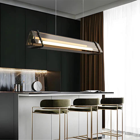 Velino™ | Industrielle Dreiecksleuchte aus Glas