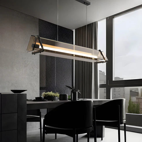 Velino™ | Industrielle Dreiecksleuchte aus Glas
