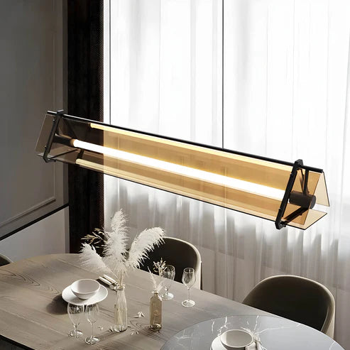Velino™ | Industrielle Dreiecksleuchte aus Glas