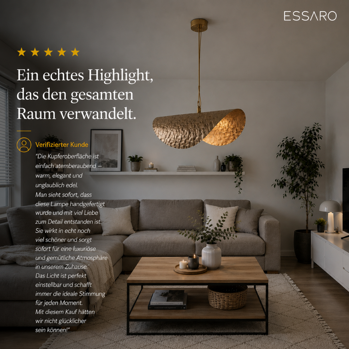 Althea | Pendelleuchte aus Kupfer