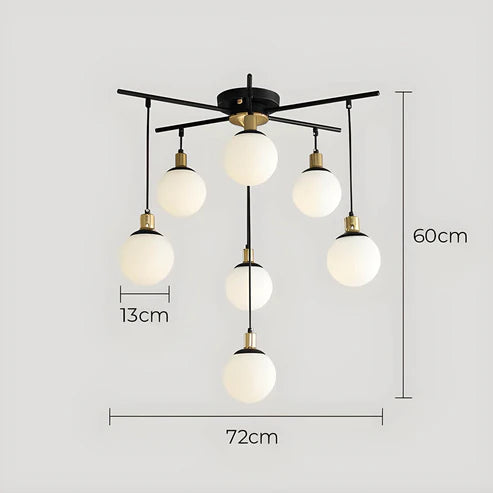 Reva™ | Nordic Multi-Light Glass Chandelier