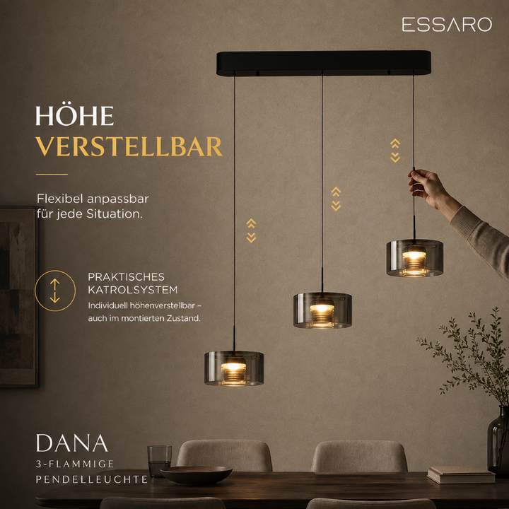 Dana | Glas-Pendelleuchte