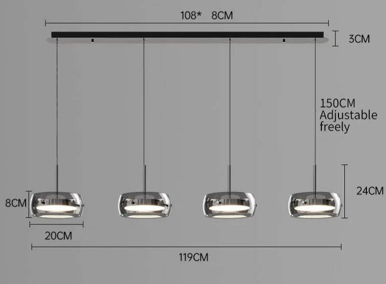 Eleganz Strahl™ | LED Moderne Glass Lampe