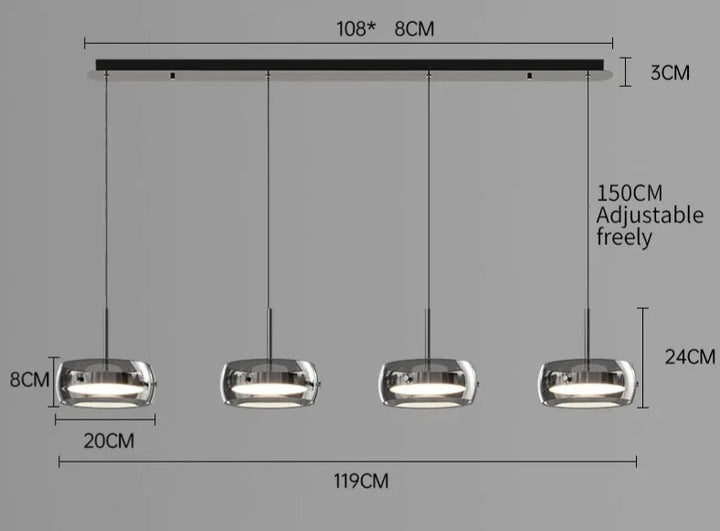 Eleganz Strahl™ | LED Moderne Glass Lampe