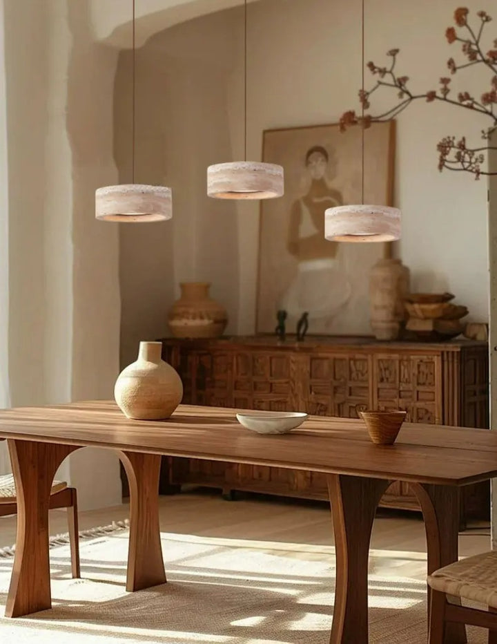 Feldor™ | LED-Pendelleuchte aus Stein