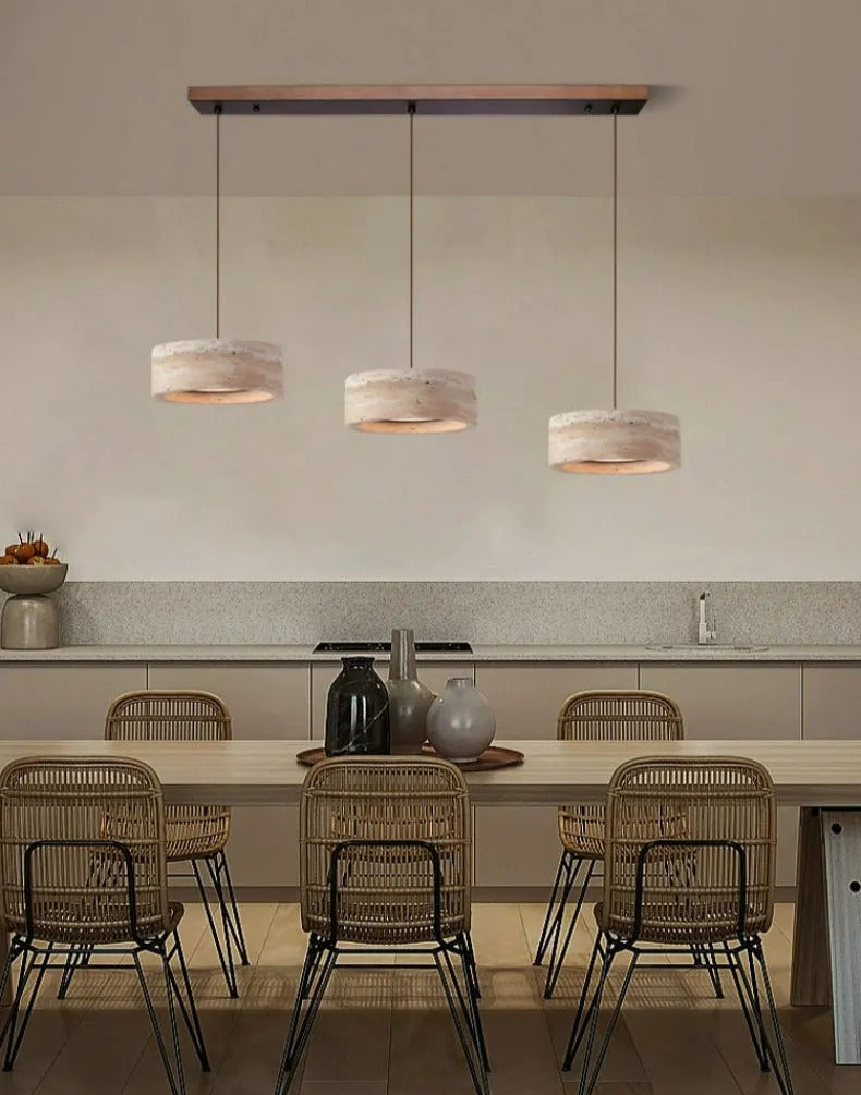 Feldor™ | LED-Pendelleuchte aus Stein