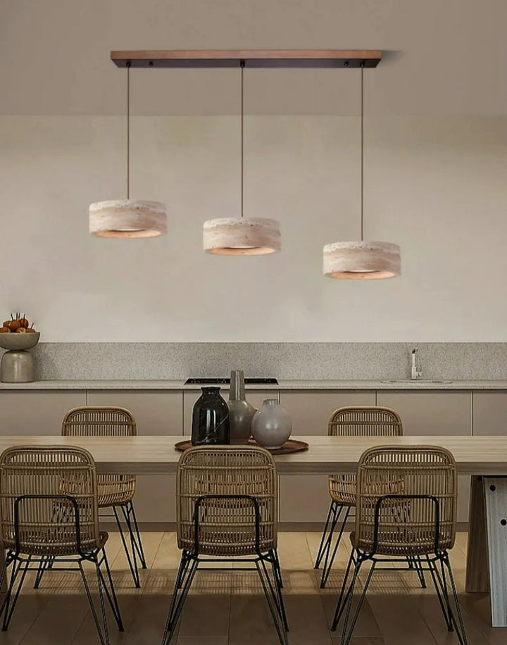 Feldor™ | LED-Pendelleuchte aus Stein