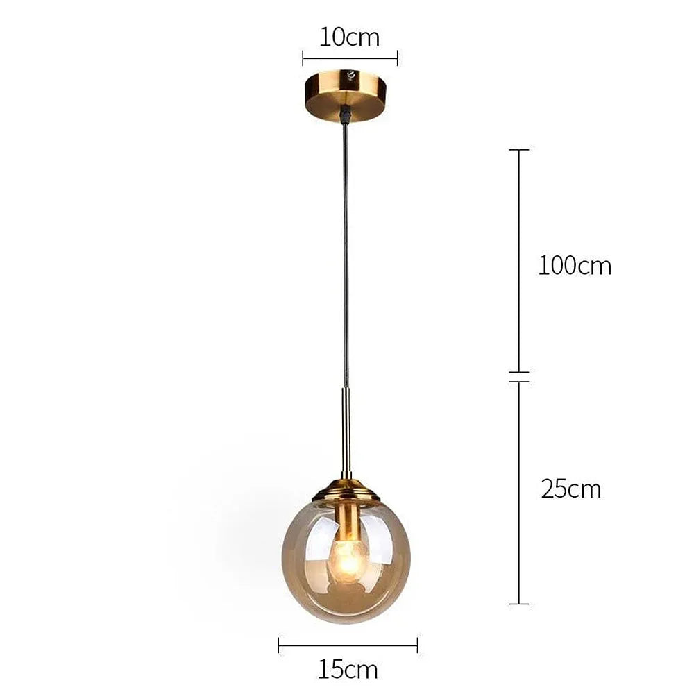 Jovian™ | Elegante Glaskugel-Hängeleuchte