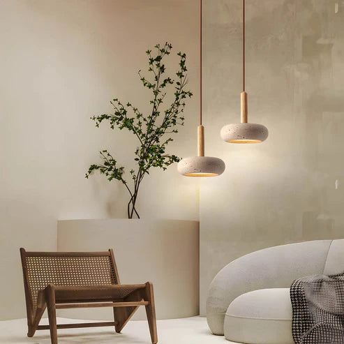 Wyla™ | LED-Anhänger aus Naturstein