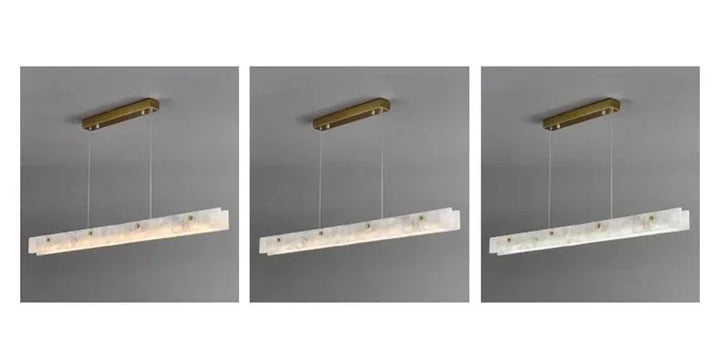 Yilan™ | Moderne lineare Marmor-Hängeleuchte