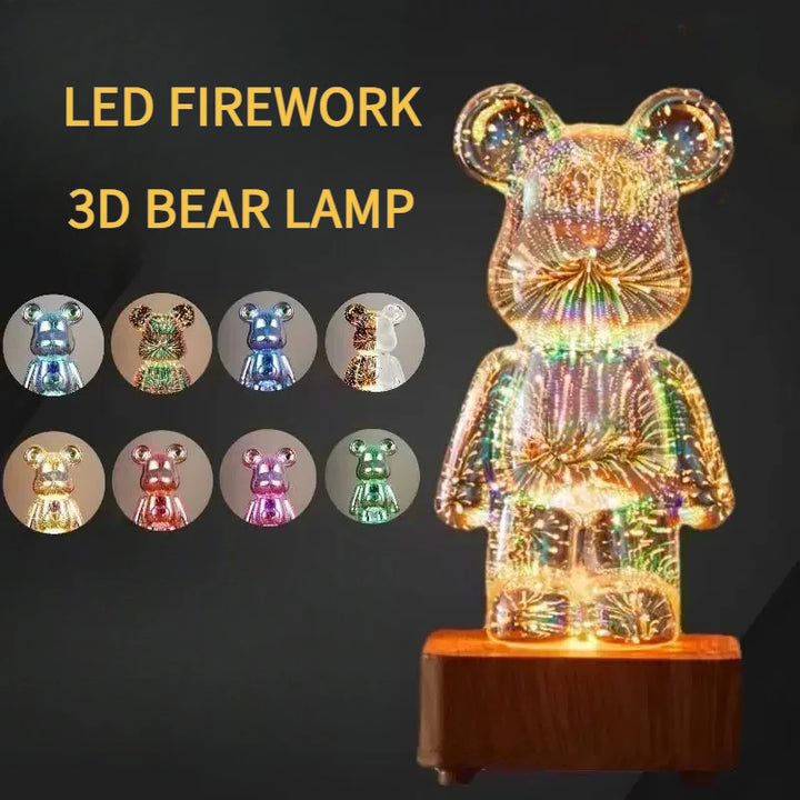 TeddyFeuerwerk™ | 3D Feuerwerks-LED-Nachtlicht