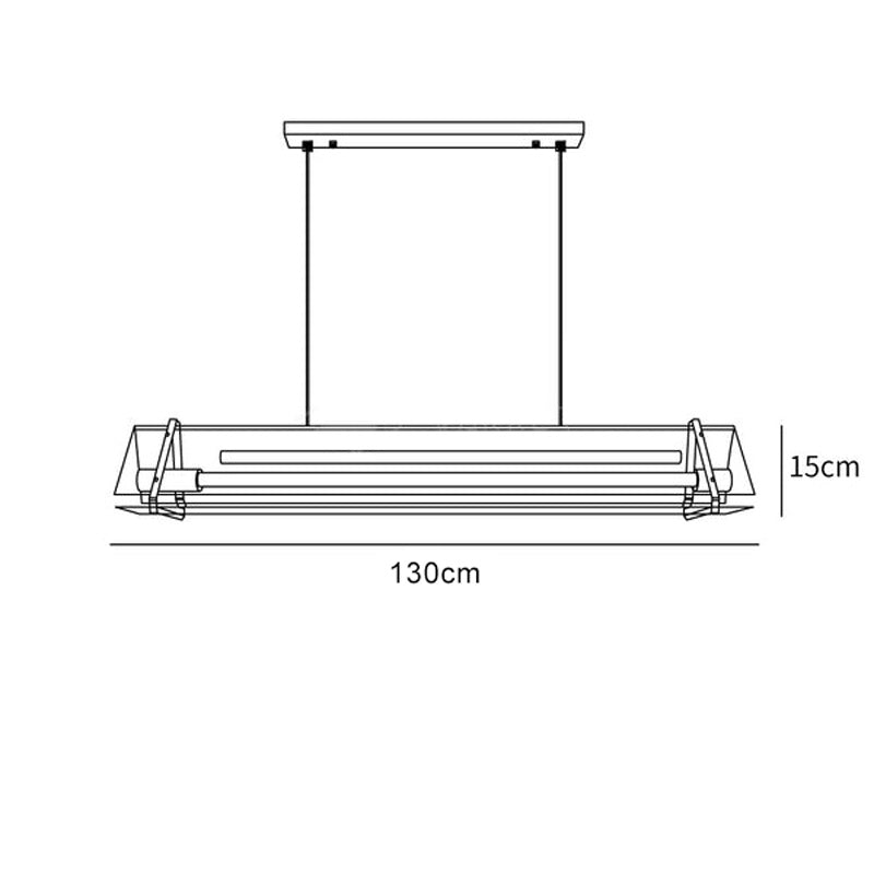 Velino™ | Industrielle Dreiecksleuchte aus Glas