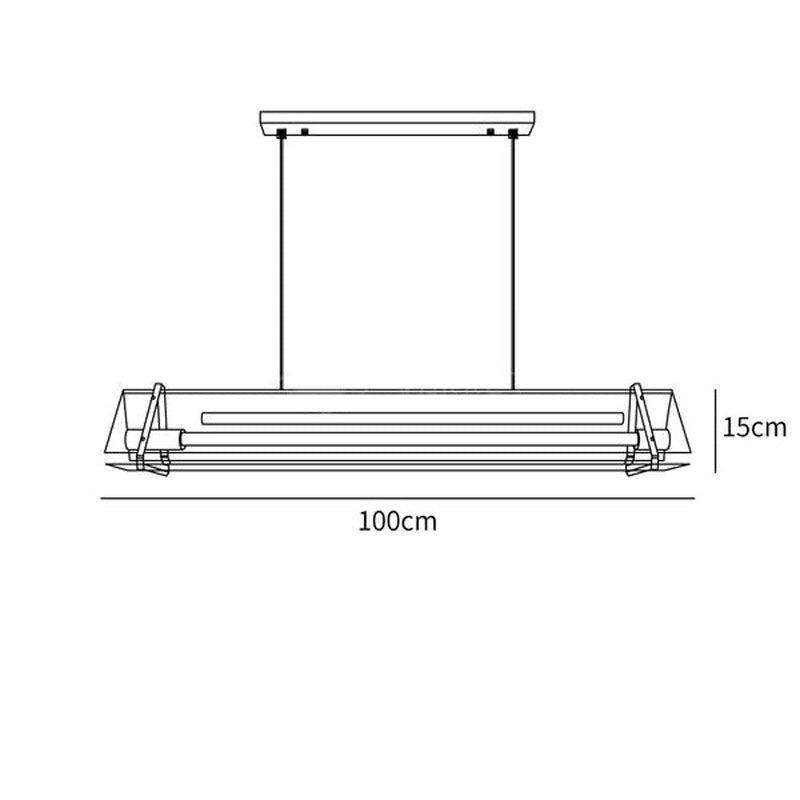 Velino™ | Industrielle Dreiecksleuchte aus Glas
