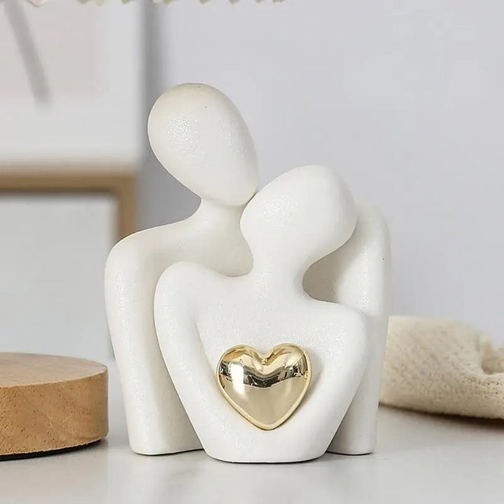 Herzstück™ | Abstrakte Romantische Paarbefigur