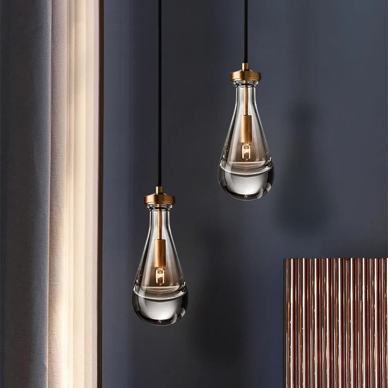 Vara™ | Regentropfen Glas Pendelleuchte