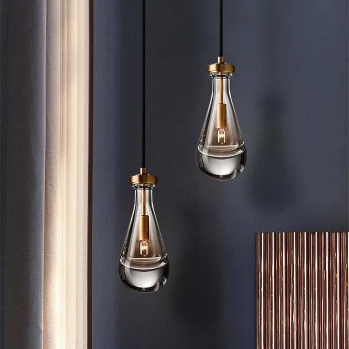 Vara™ | Regentropfen Glas Pendelleuchte