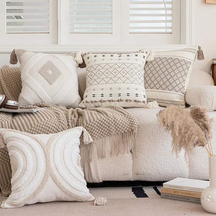 Fes™ | Boho-Kissenbezug mit Tufting