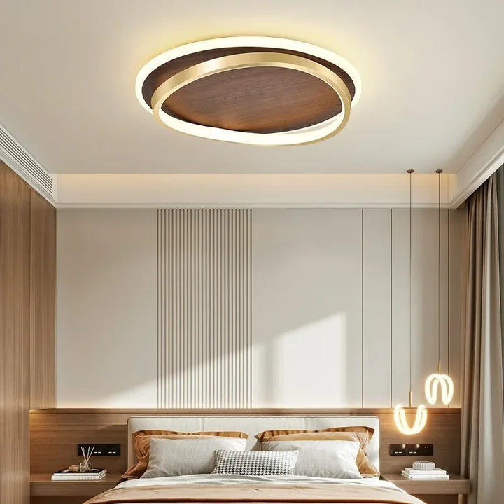 Kaia™ | Walnuss LED-Deckenleuchte
