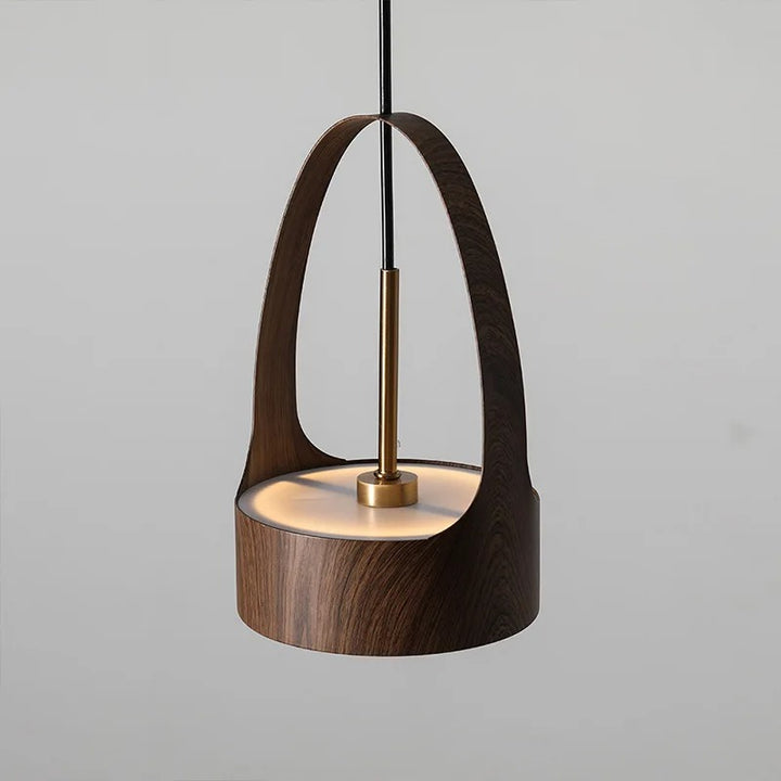 Levin™ | Moderne Pendelleuchte mit Holzmaserung