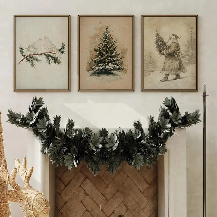 Klaus™ | Antike Weihnachtsmann-Leinwandkunst