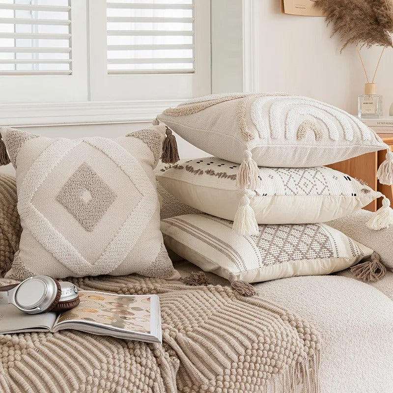 Fes™ | Boho-Kissenbezug mit Tufting