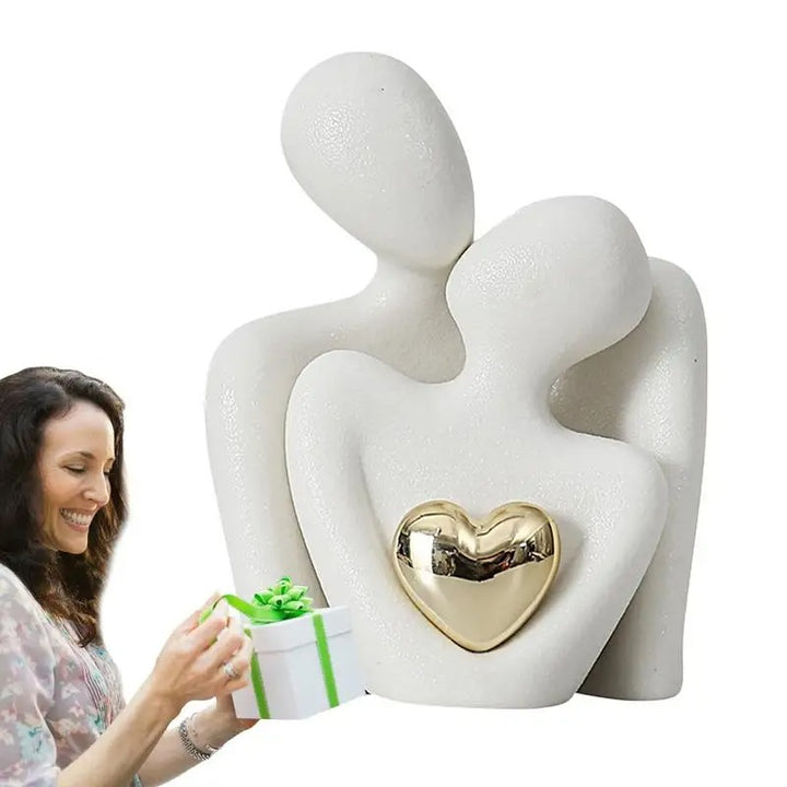 Herzstück™ | Abstrakte Romantische Paarbefigur