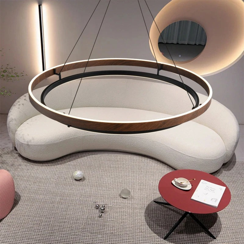 Morvelle™ | Moderner Kronleuchter mit Holzmaserung