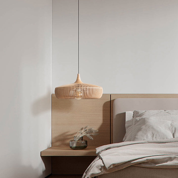 Velora ™ | Rustikale Holz-Pendelleuchte