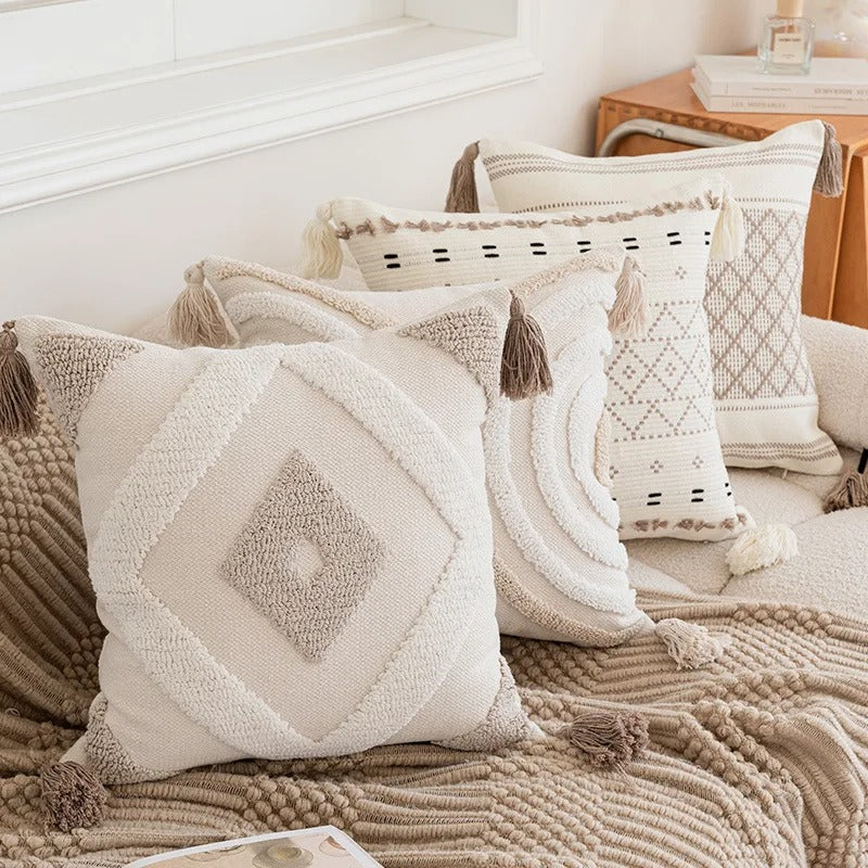 Fes™ | Boho-Kissenbezug mit Tufting