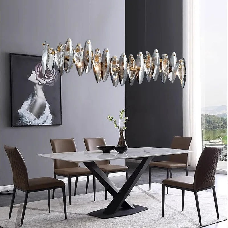Hira™ | Wave Crystal Dining Kronleuchter