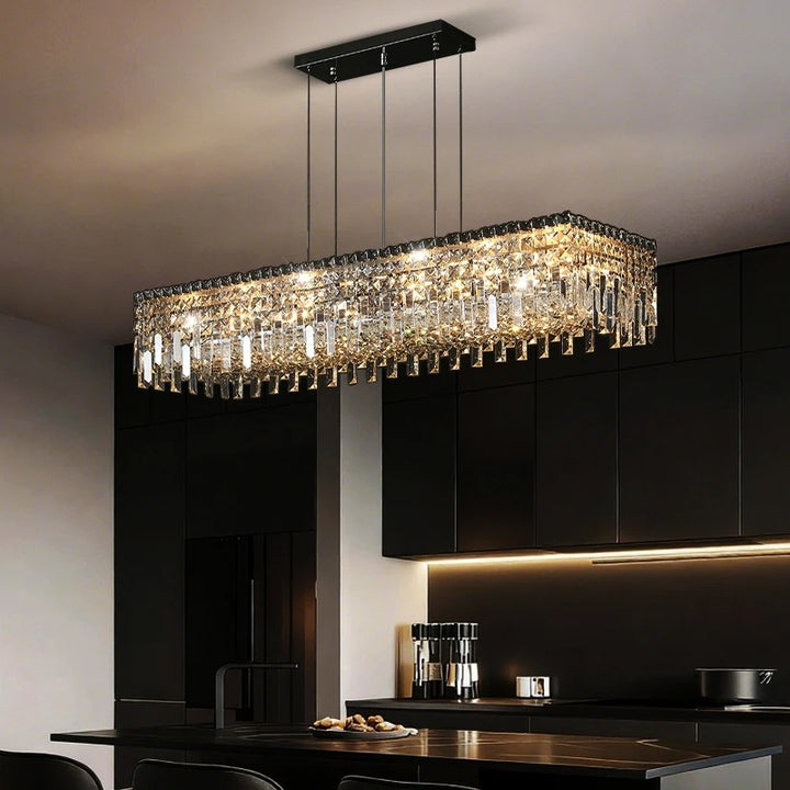 Cuba™ | Langer Kristall-Luxus-Kronleuchter